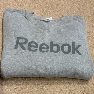 Reebok Heather Gray Logo Sweatshirt